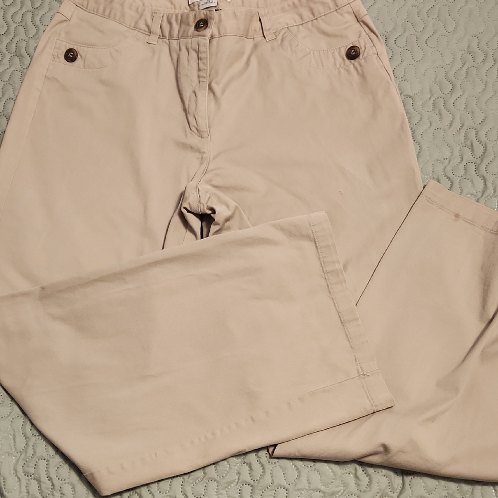 Sag Harbor Khaki Stretch Pants